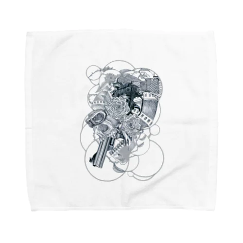 Scull-circles Towel Handkerchief