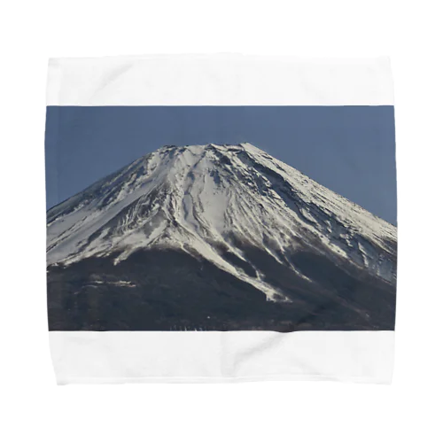冠雪した富士山 タオルハンカチ