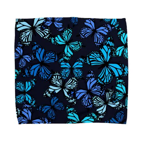 青い蝶 Towel Handkerchief
