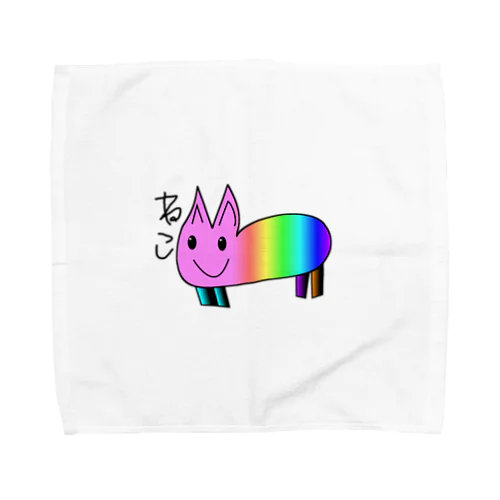 虹色ねこ Towel Handkerchief