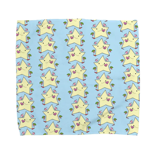 ヒトデチャーミング タオルハンカチ Towel Handkerchief