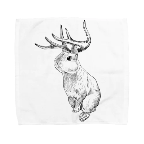 Jackalope× Towel Handkerchief