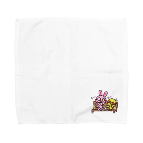 仲良し～♪うさぴよ Towel Handkerchief