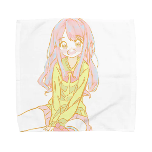 ニーソ少女 Towel Handkerchief