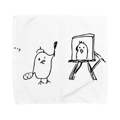 ピヨ画伯 Towel Handkerchief