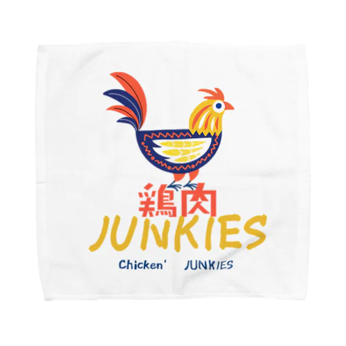 架空バンド その1  鶏肉JUNKIES(Chicken JUNKIES) Towel Handkerchief
