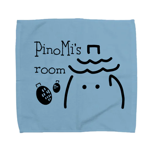 PinoMi's room（青） Towel Handkerchief