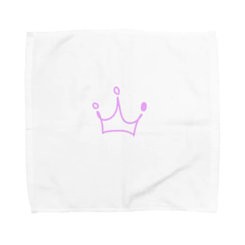 crown×ラベンダーピンク Towel Handkerchief