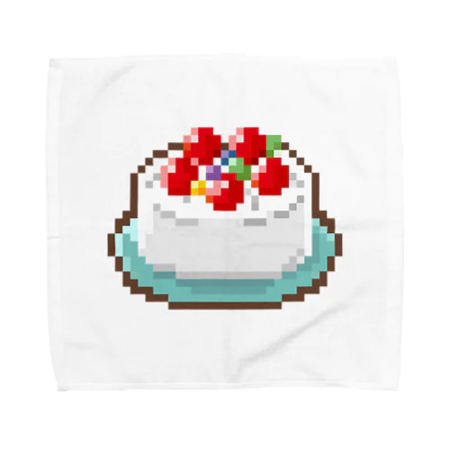 ドット絵風・お誕生日ケーキ Towel Handkerchief