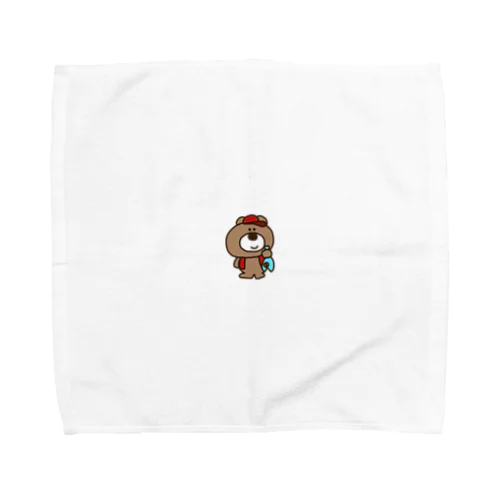 毎日を生きるくま　魚食べな Towel Handkerchief