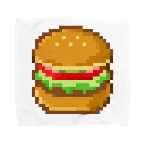 ドット絵風・ハンバーガー Towel Handkerchief