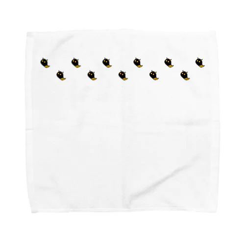 並んだおばけの黒鬼 Towel Handkerchief