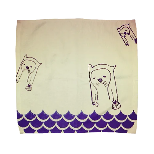 さざ波にのまれて Towel Handkerchief