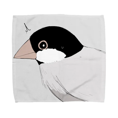 落書き文鳥 Towel Handkerchief