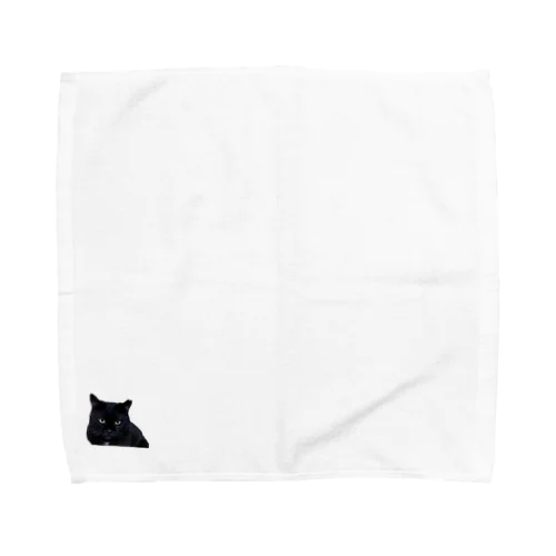 険しい顔の猫ランファン Towel Handkerchief