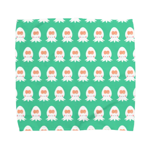 ヤマタロウヤドリツノムシさん大集合❗️グリーン Towel Handkerchief