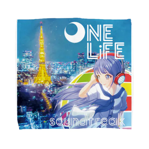 s.f.one life タオルハンカチ