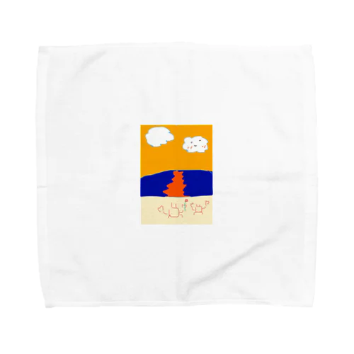 夕焼け浜辺のプロポーズ Towel Handkerchief