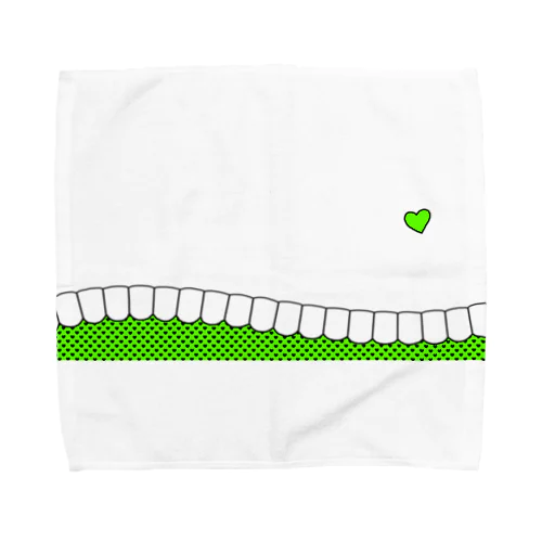 歯-HA green Towel Handkerchief