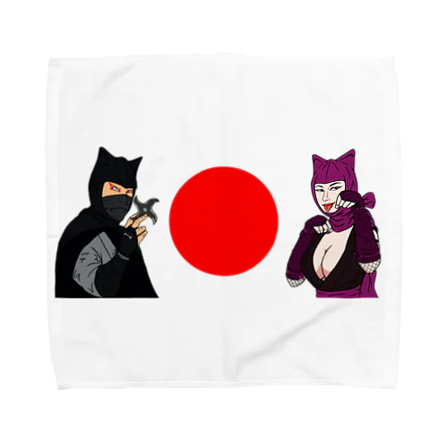 黒頭巾＆紫頭巾 Towel Handkerchief