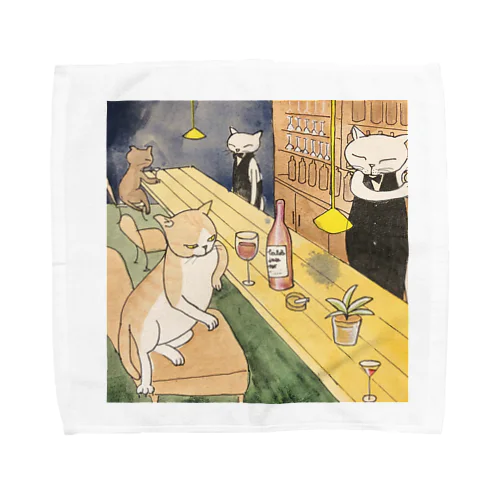 BAR白猫 Towel Handkerchief