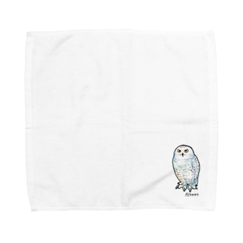 シロフクロウ Towel Handkerchief