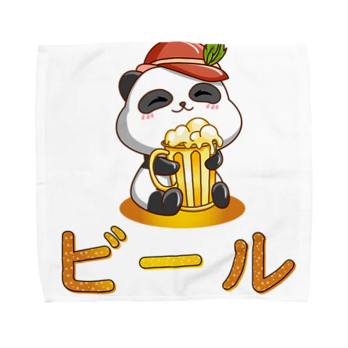  Cute Panda Drinking Beer Octoberfest Towel Handkerchief