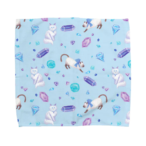 gemstone(Blue) Towel Handkerchief