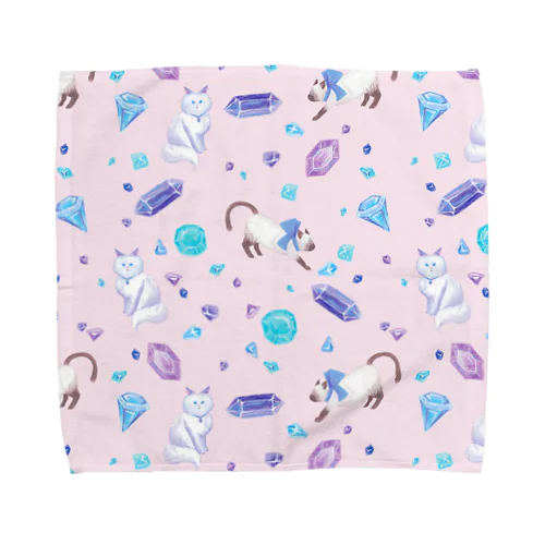 gemstone(pink) Towel Handkerchief