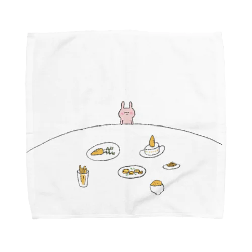 にんじんウフフ Towel Handkerchief