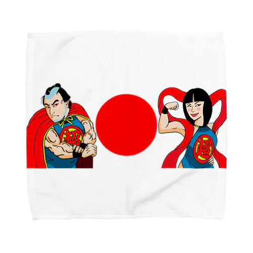 超太郎と超姫様 Towel Handkerchief