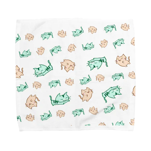 じゃれまくる まりにゃんず Towel Handkerchief