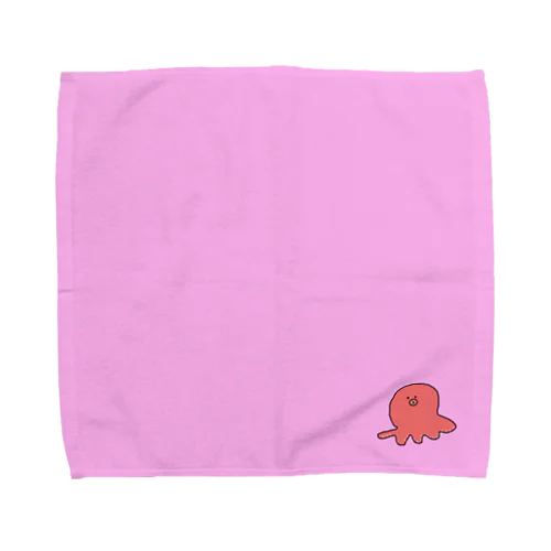 たこハンカチ（桃） Towel Handkerchief