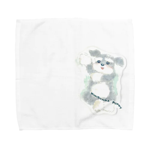 ミニシュナ　ねそべり Towel Handkerchief