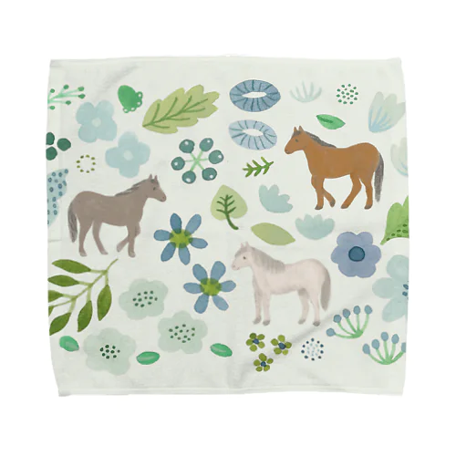 green horses Towel Handkerchief