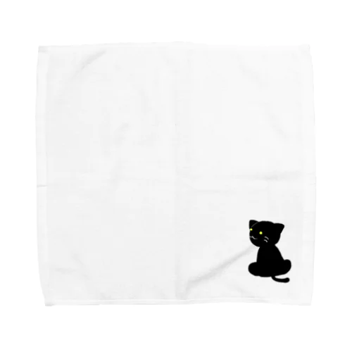 黒い猫さん Towel Handkerchief