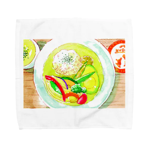 アボカドグリーンカレーグッズ Towel Handkerchief