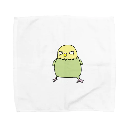 セキセイインコ　ジト目のテンちゃん Towel Handkerchief