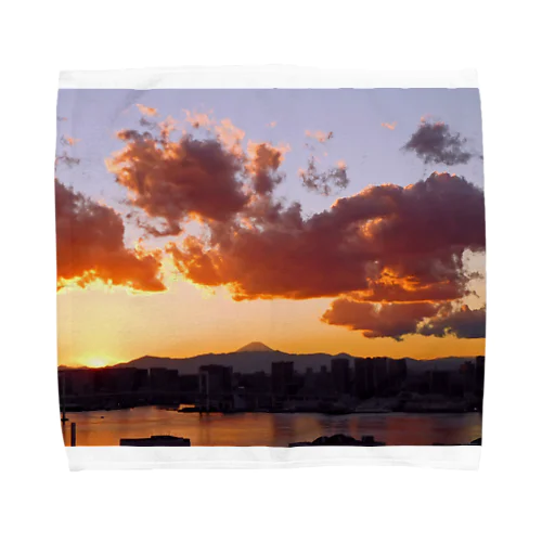 茜空 - Madder red sky - Towel Handkerchief