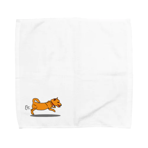走る犬 Towel Handkerchief