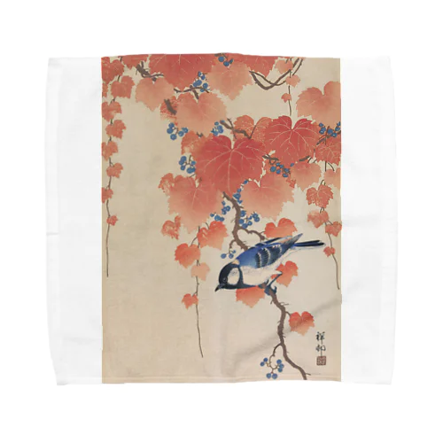 蔦に四十雀 Towel Handkerchief