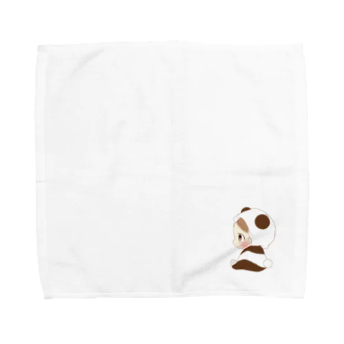 赤ちゃんの着ぐるみパンダ♬ Towel Handkerchief