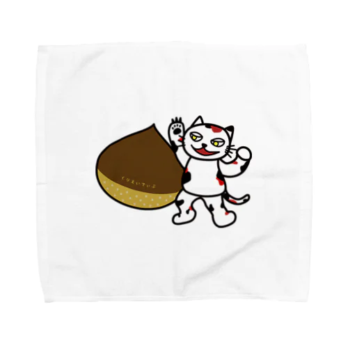 【前田デザイン室 ニャン-T プロジェクト】クリエイティブじゃみぃ Towel Handkerchief