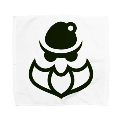サンタ×マフィアロゴ【黒】 Towel Handkerchief
