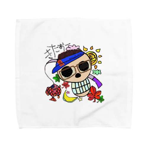 きたおー海賊旗×happy art★〈きたおーｻﾝ専用〉 Towel Handkerchief