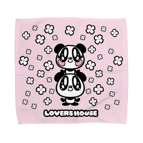 LOVERS HOUSE お花メリーアンドケン　ピンク Towel Handkerchief