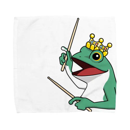 カエルとドラム Towel Handkerchief