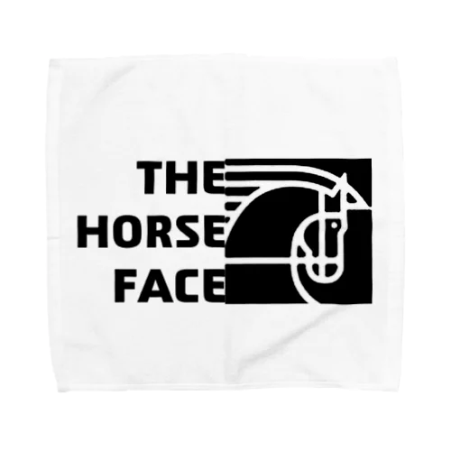 The Horse Face白フレーム有 タオルハンカチ