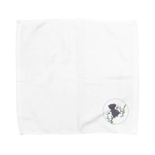 草と猫 Towel Handkerchief