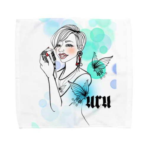 🫧🦋uru🎙ぅʓ 👠💕グッズ タオルハンカチ